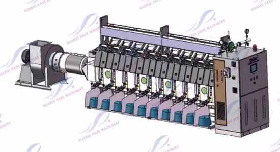 Laboratory Yarn Singeing Machine Staple Fiber 10 Spindles Singeing Frame for Cotton and Natural Fiber Blended Yarns