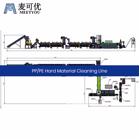 Meetyou Machinery HDPE Bottle Washing Line High-Quality China Pet Labor Saving China Pet Washing Line Supplier Configure Parallel Conveyor Sorter