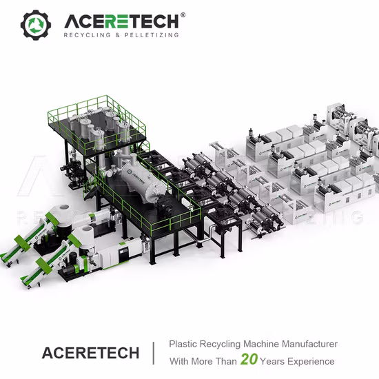 Lsp Two Year Warranty Plastic Recycling Pellets Making Machine for Pet Bottle Staple Fiber