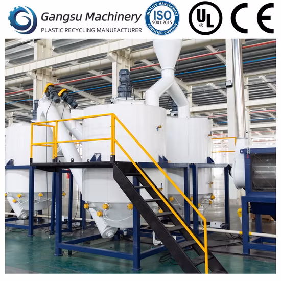 Pet Bottles Recycle Polyester Staple Fiber Recycling Machine Line