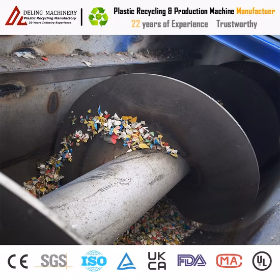 Yatong Plastic Pet Bottle Washing and Recycling Line / Pet PP PE Crushing & Washing Machine