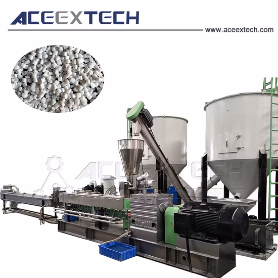 Waste Polyester Staple Fiber Plastic Granulating Line