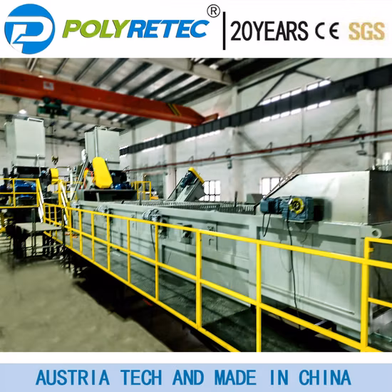 Plastic Bottles Recycling Line Pet Bottle Flakes Crushing Washing Machine
